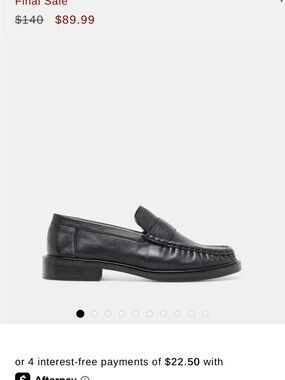 NWT Never Worn! Dolce Vita Black Leather Loafers